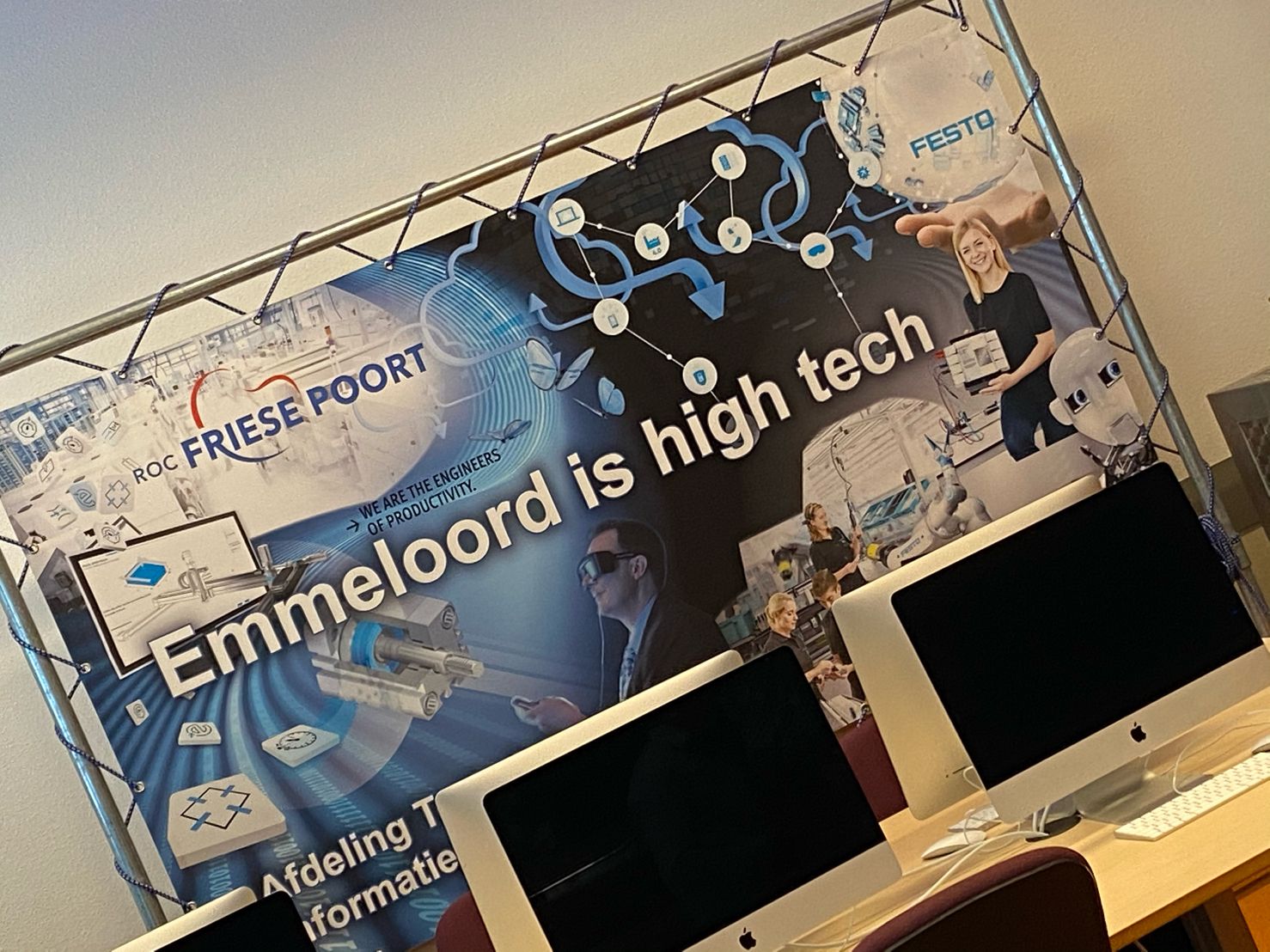 Werkgroep Onderwijs maakt kennis met Techniek op ROC Friese Poort