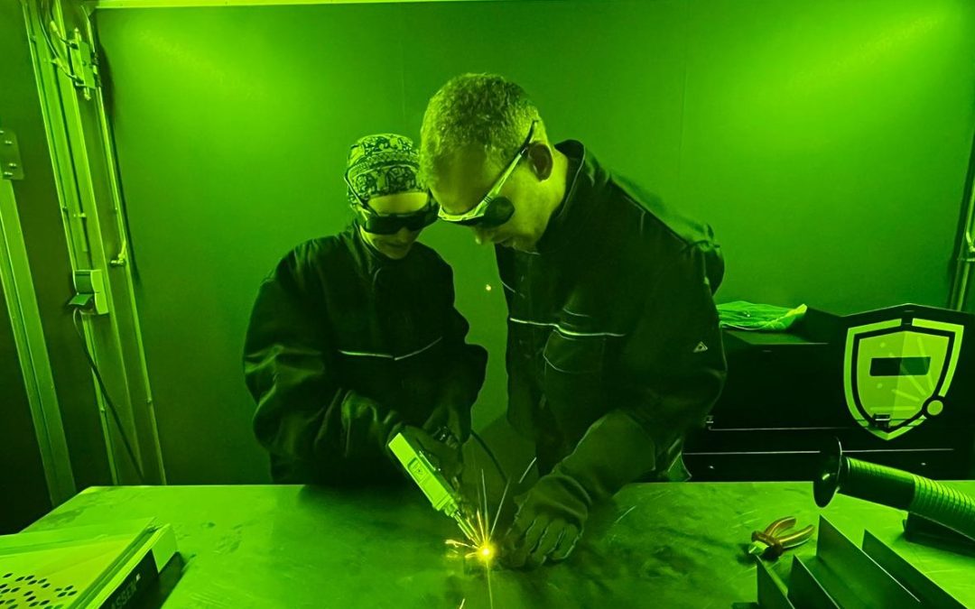 Demonstratie hand laserlassen